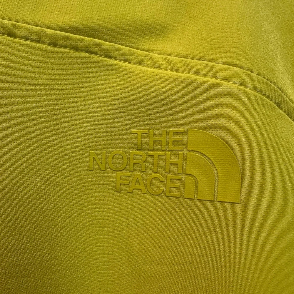 The North Face Men Soft Shell Flashdry Jacket Size Large Color Yellow/Brown Trim